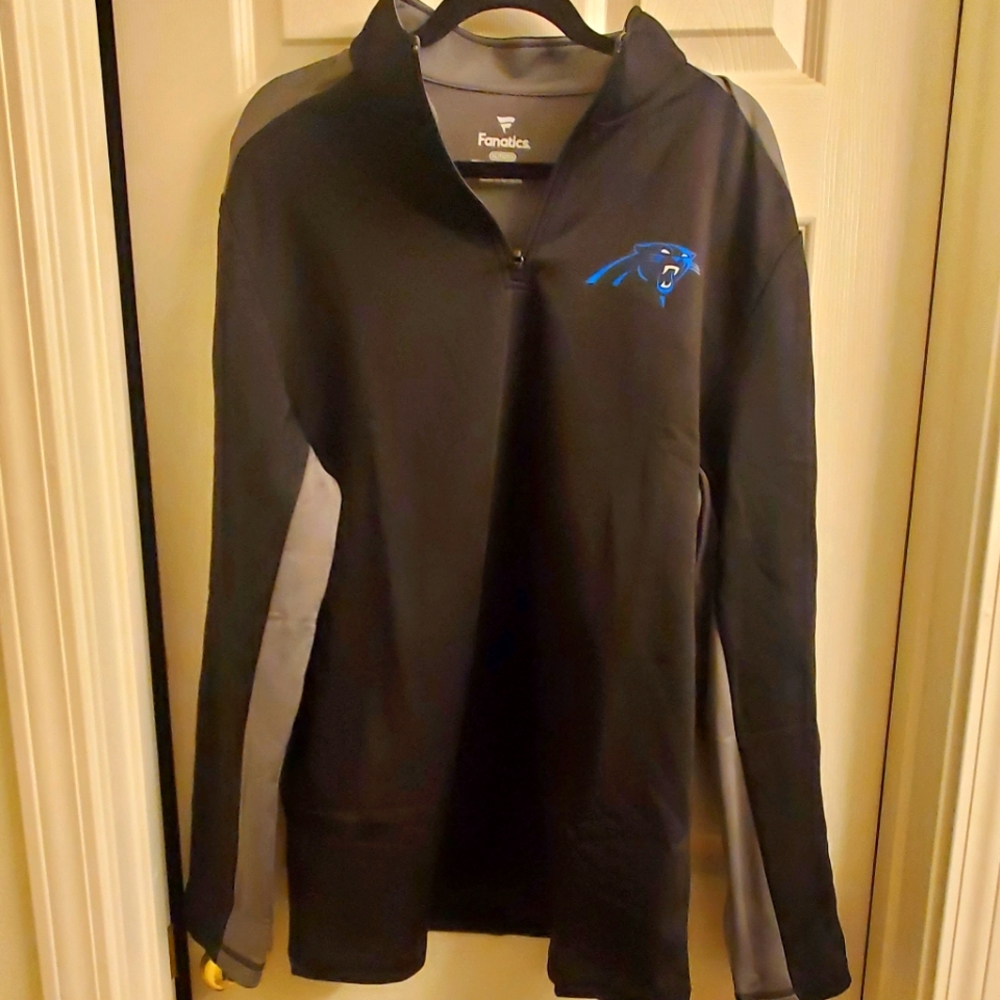 NWT NFL Panthers men's quarter zip pullover